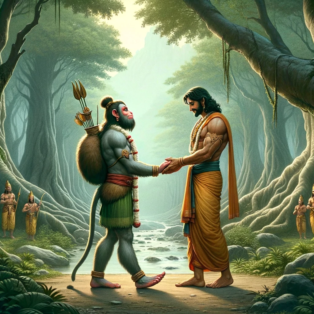 Sugriva Goes to Placate Rama